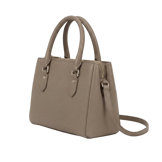 Classic Gray Elegant Satchel Bag