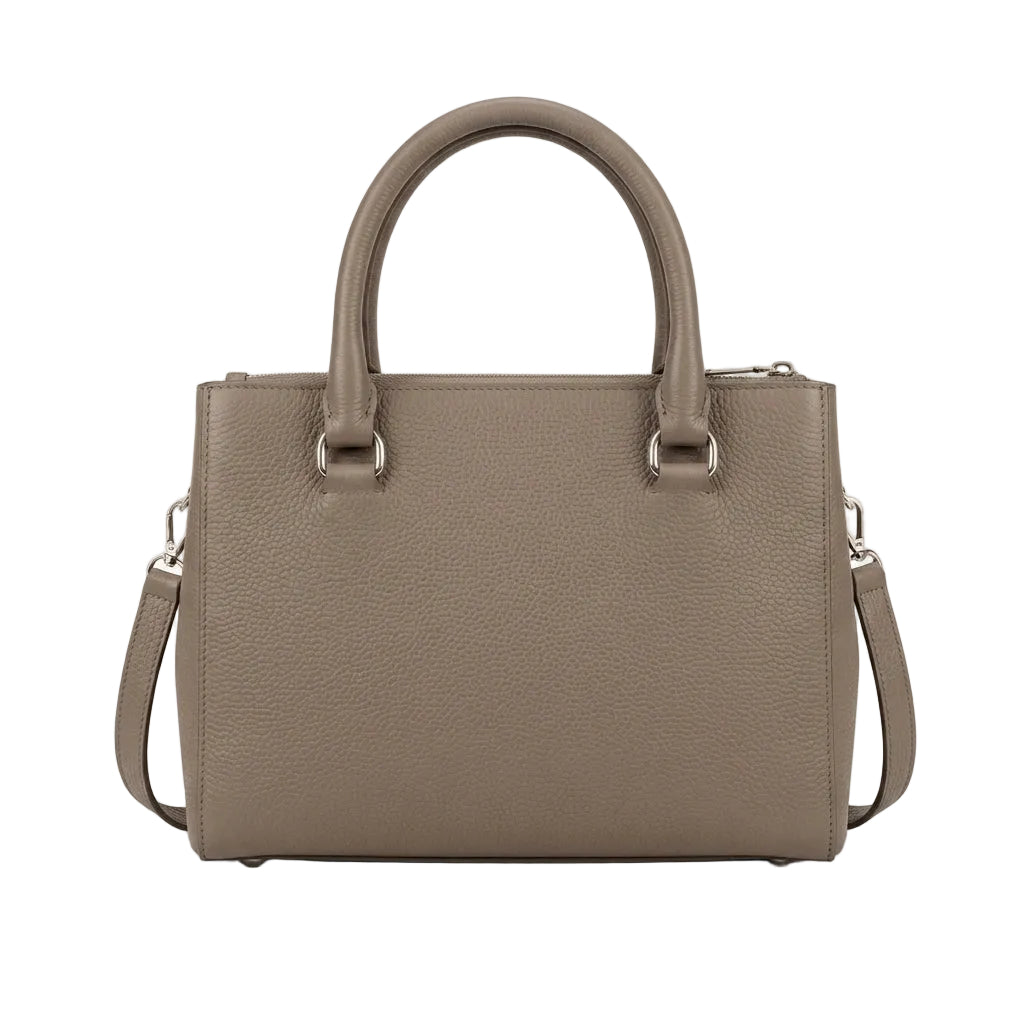 Classic Gray Elegant Satchel Bag