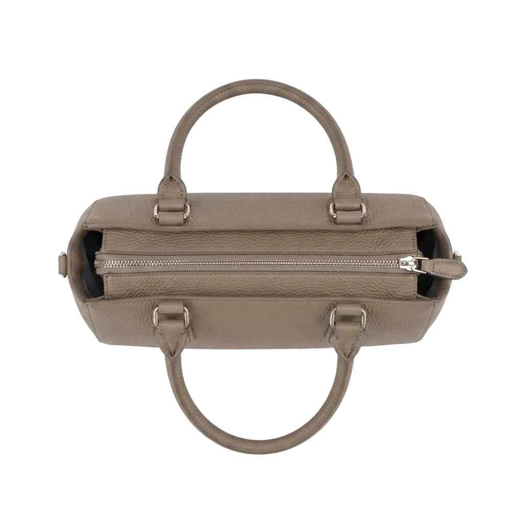 Classic Gray Elegant Satchel Bag